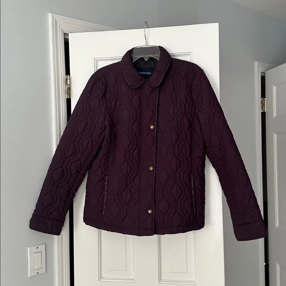 Lands End - Women's Quilted Jacket - Pockets - Picture 1 of 6